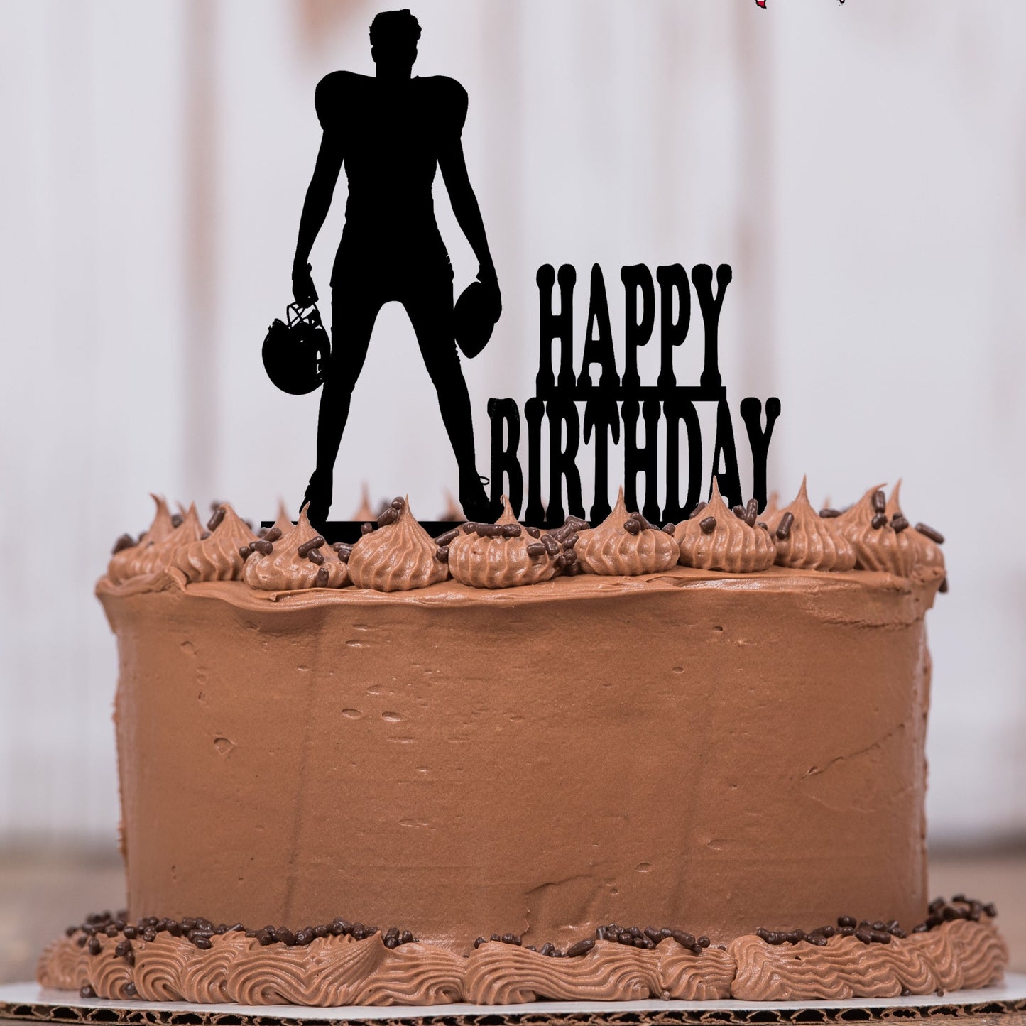 Football Player Cake Topper