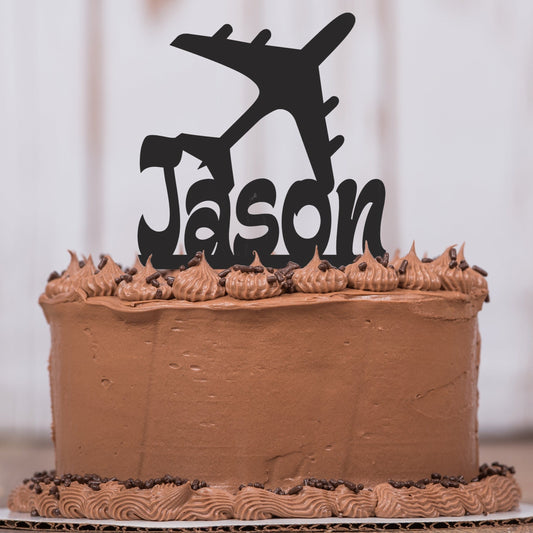 Jet/737 Cake Topper with Name