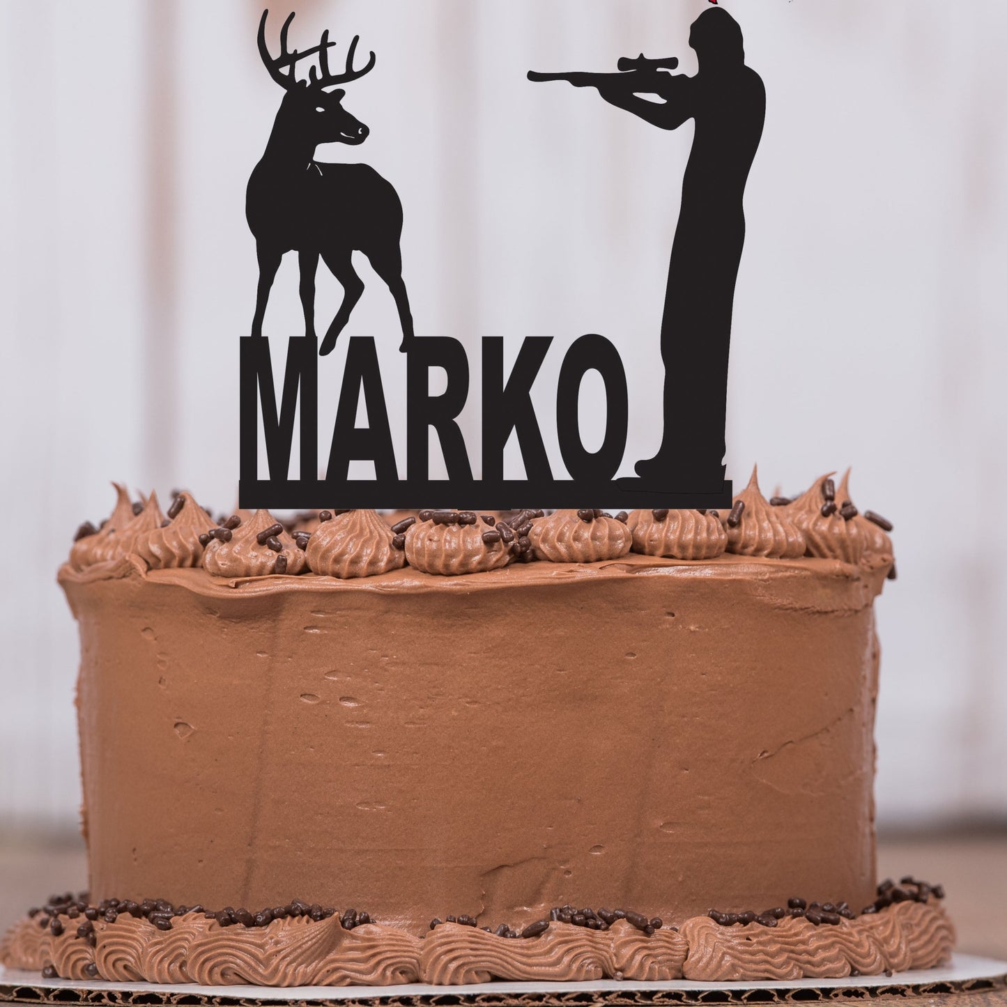 Deer Hunter Cake Topper