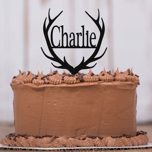 Happy Birthday Cake Topper with Name