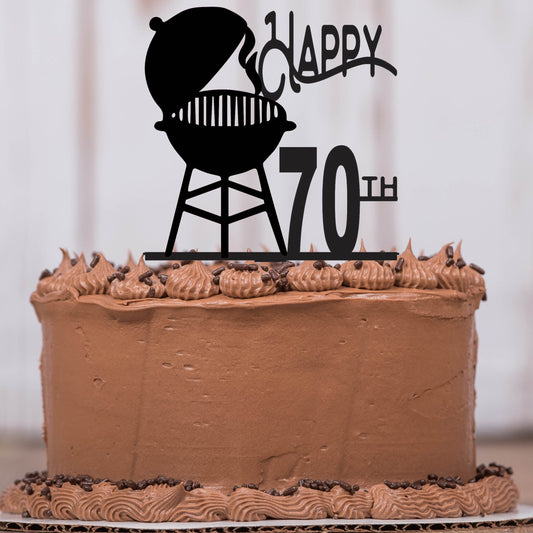 Grill Cake Topper with Age