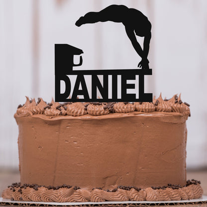 Diver/ Swimmer Cake Topper with Name