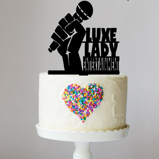 Female Singer Cake Topper