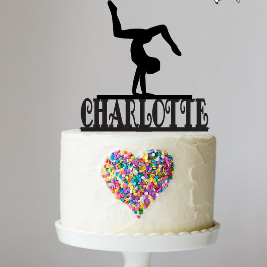 Front Walkover Cake Topper with Name