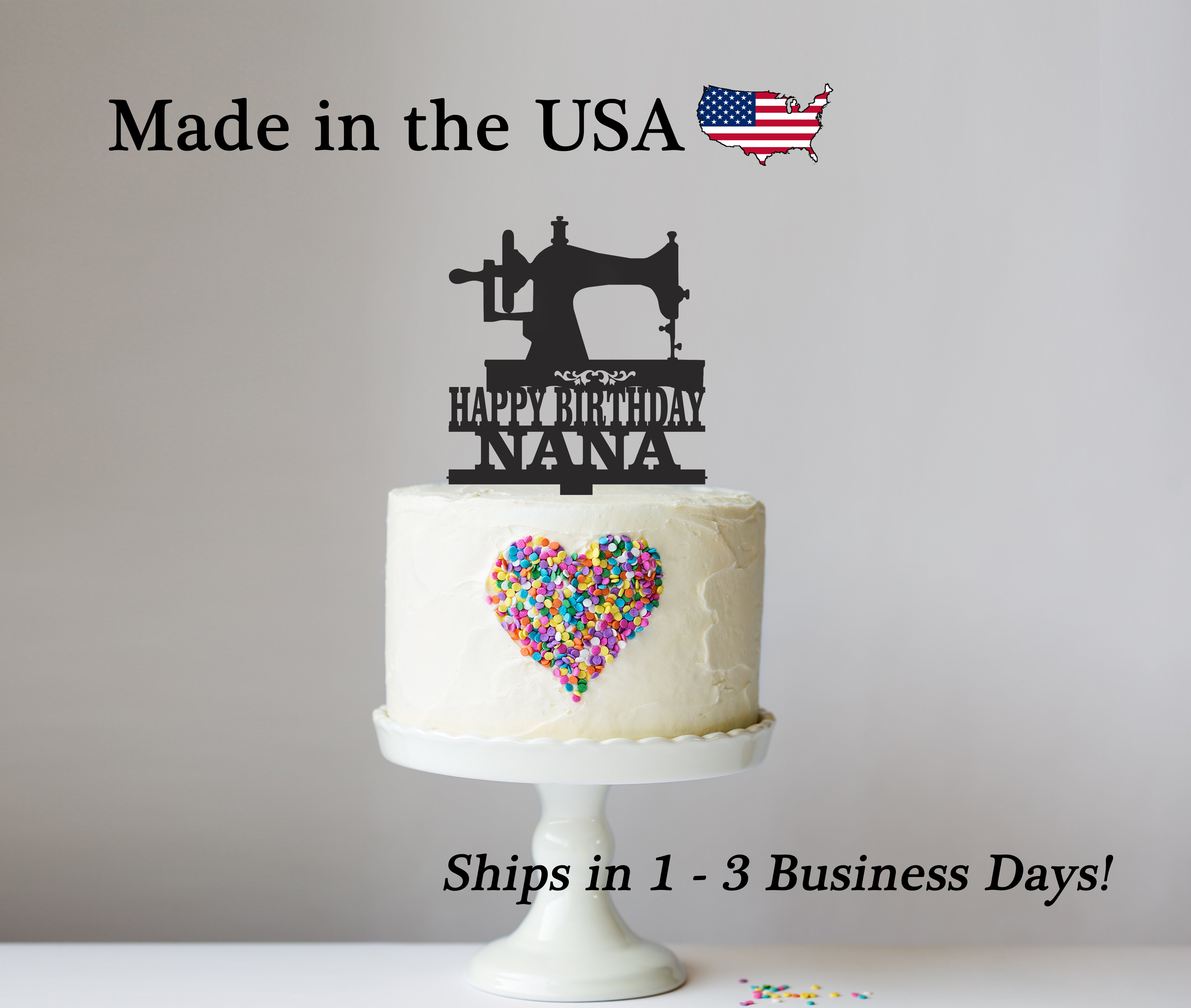 Sewing Birthday Cake – Blue Sheep Bake Shop