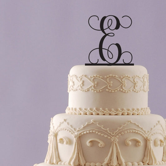 Vine Initial Cake Topper