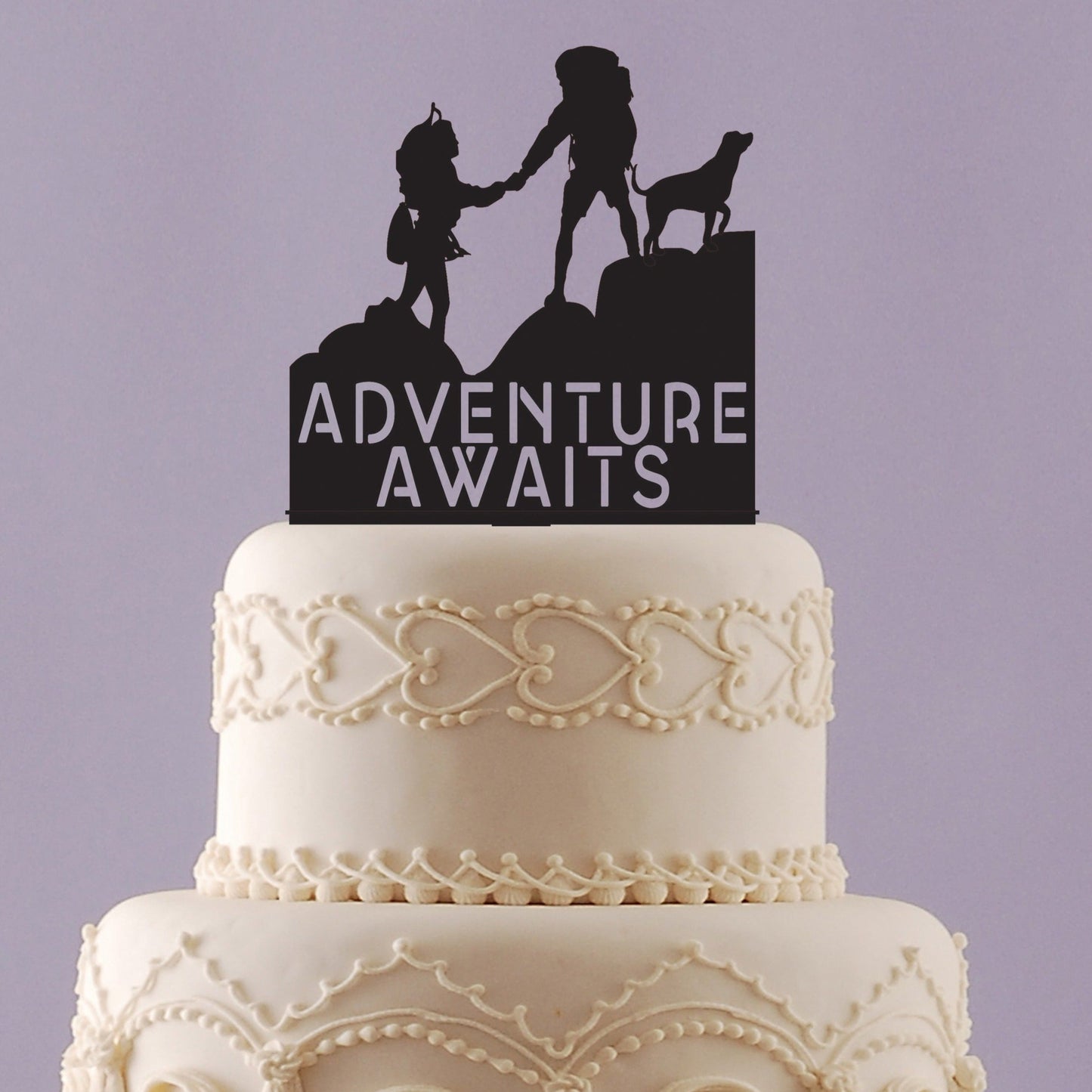 Hikers Wedding Cake Topper