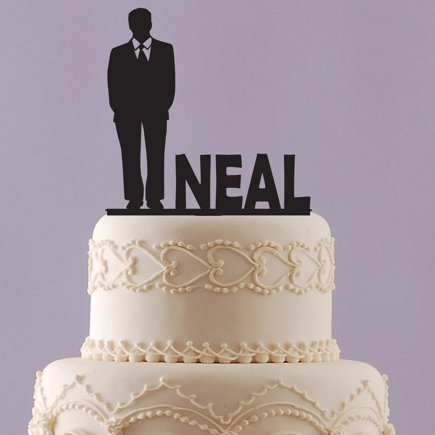 Groom's Cake Topper with Name
