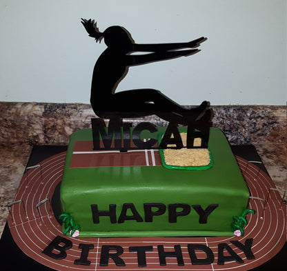 Long Jumper Cake Topper with Name