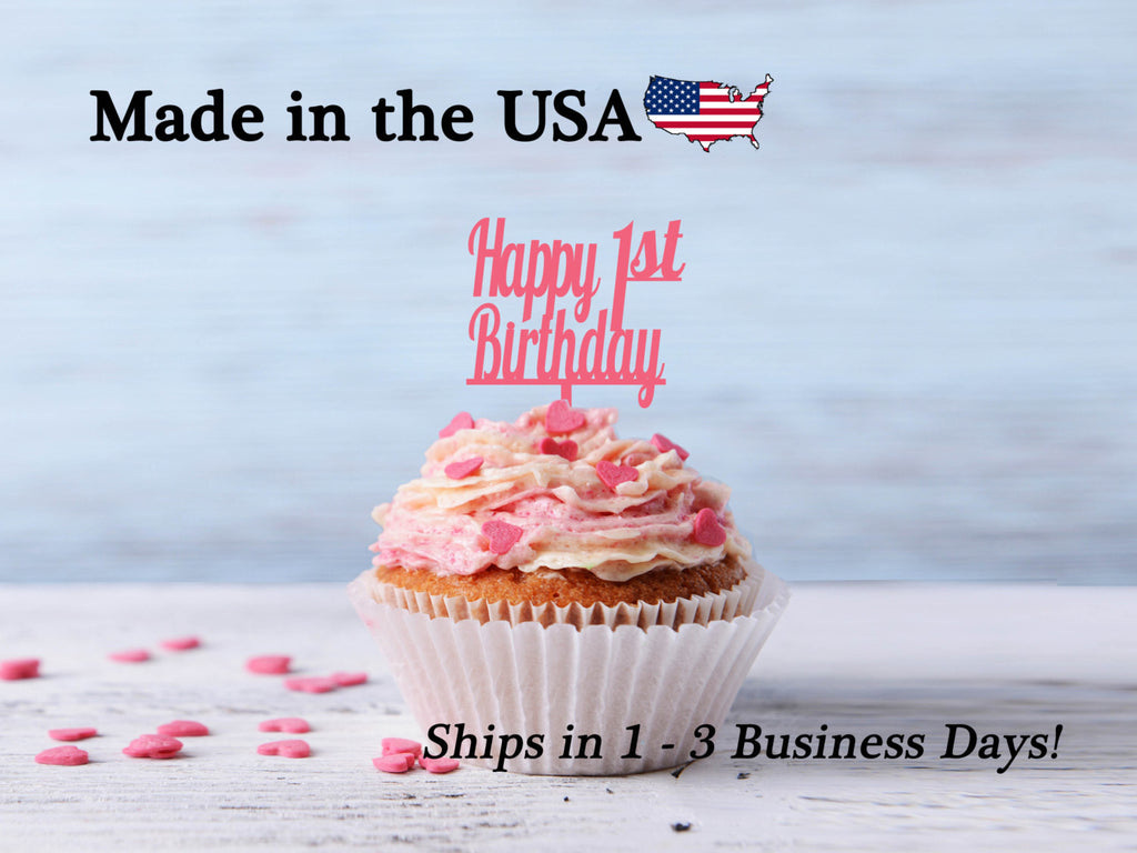 Happy Birthday Cupcake Toppers, Any Age