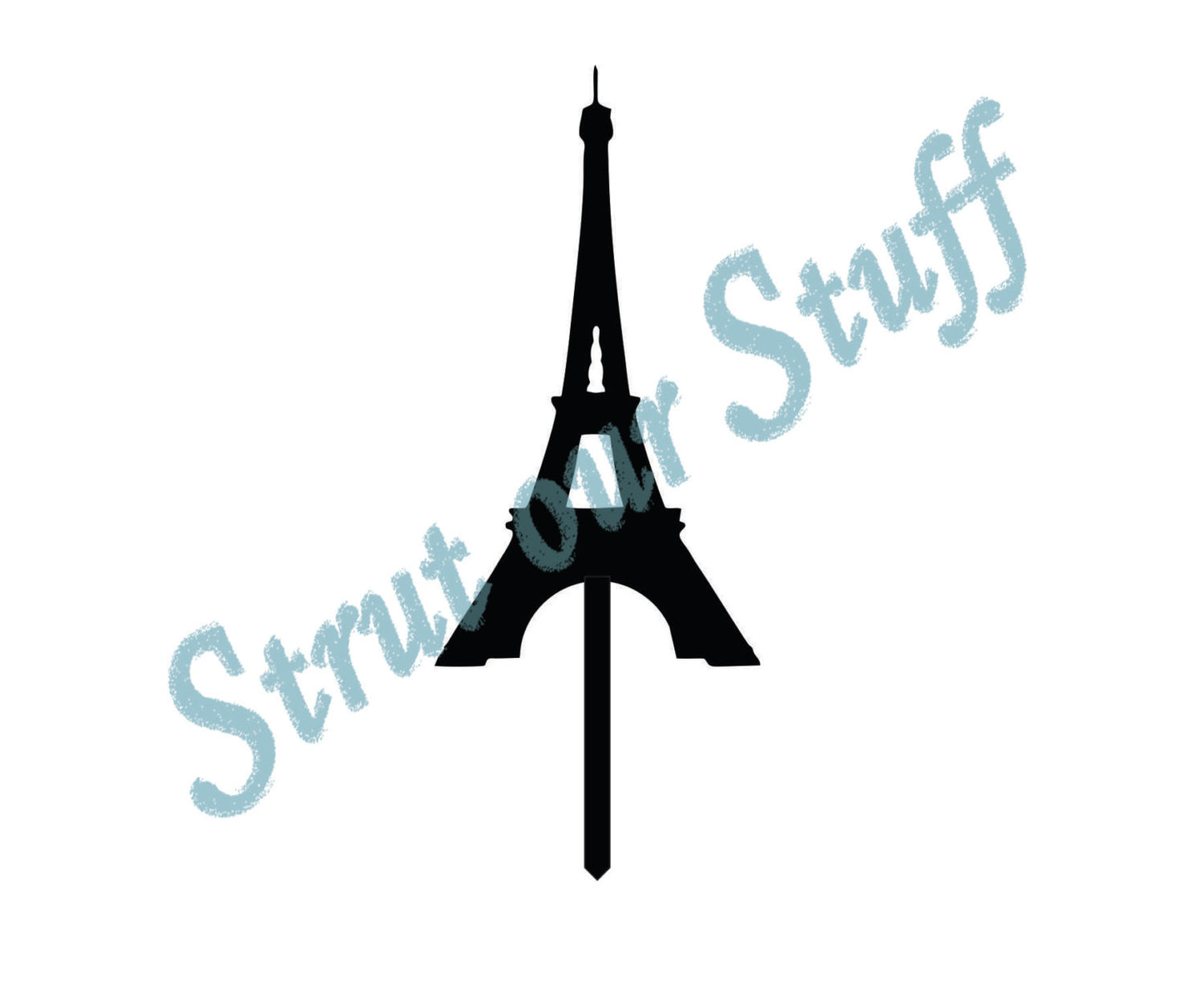 Paris Eiffel Tower Cupcake Toppers