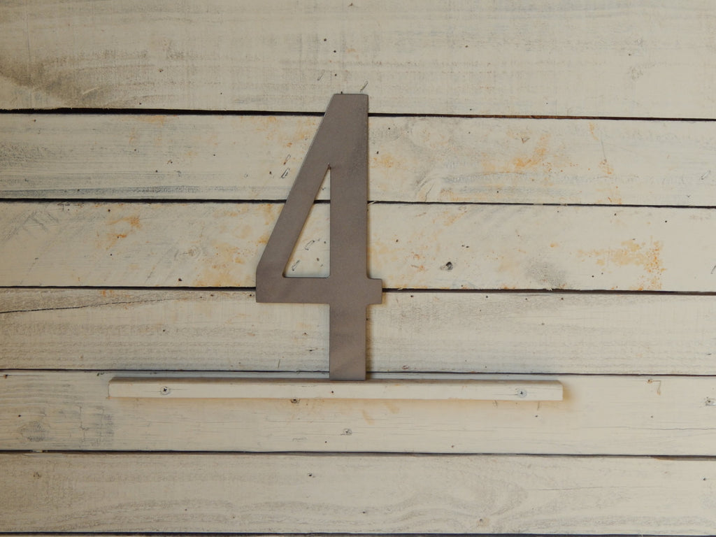 6" Modern Number