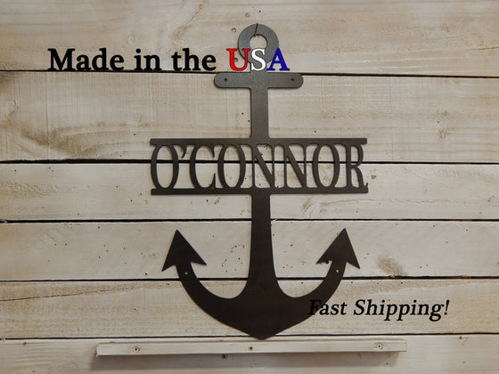 30" Anchor with Name