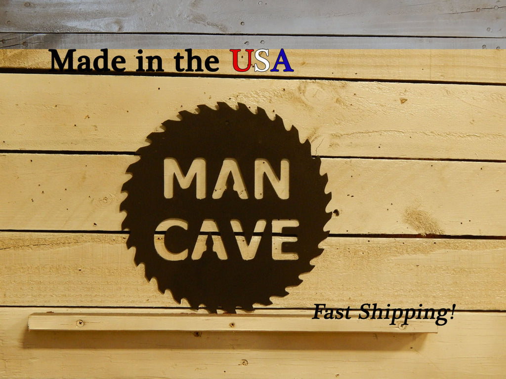 Man Cave Saw Sign