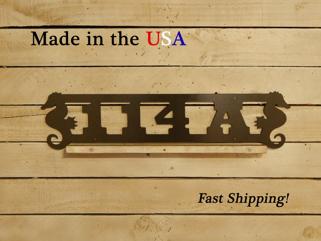 Seahorse Address Plaque