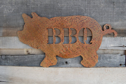 BBQ Pig Sign