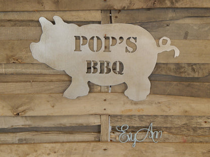 Customized BBQ Pig Sign