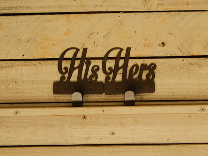 His and Hers Towel Hooks, Set of 2