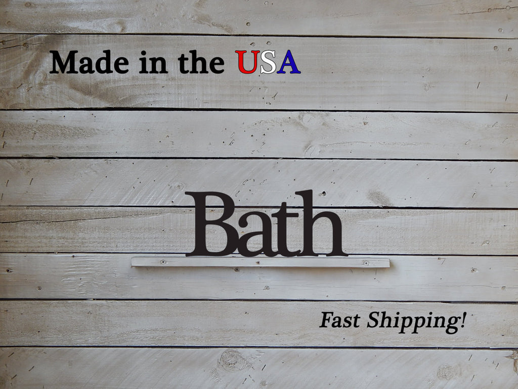 Bath Sign