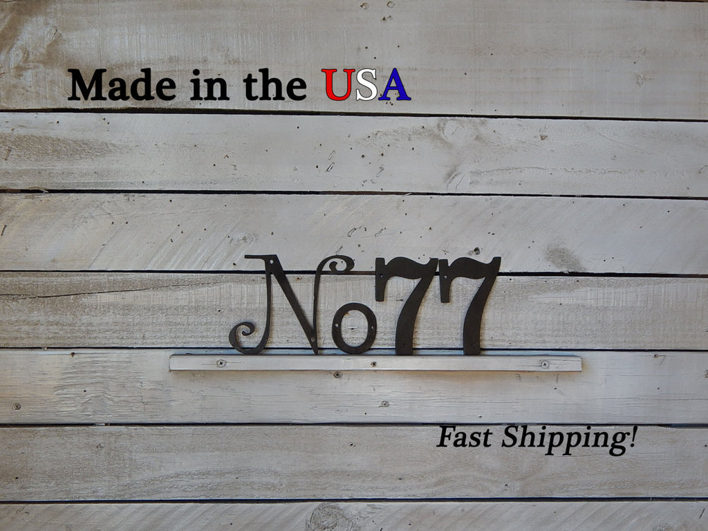 No and Number Address Plaque
