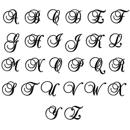Rectangle Letter Monogram with Established Date